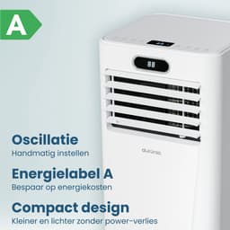 Auronic Mobiele Airco - 7.000 BTU - 3-in-1 - Airconditioning met 2 Raamafdichtingskits - Ventilator - Ontvochtiger - Tot 20m² - Wit — thumbnail 5