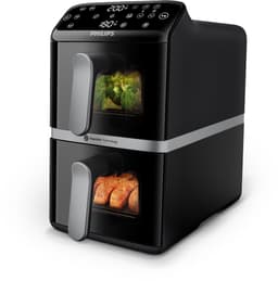 Philips 4000 Series Dual-Stacked Dubbele Airfryer – NA461/00 - 2 Lades (Sync) – 10 L – Tot 6 Personen – Bespaart 45% Ruimte — thumbnail 1