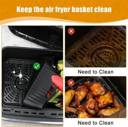 Cosensi - Siliconen bakvorm voor heteluchtfriteuse, 2 stuks accessoires - Geschikt voor Philips Essential 4,1 l - HD9252, HD9200, HD9255 - Hittebestendige bakvorm - Airfryer accessoires duurzaam siliconen. — thumbnail 8
