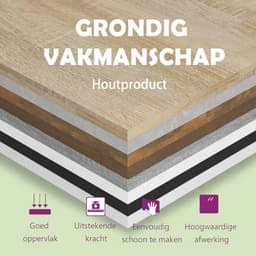 TV-meubel met LED-verlichting 100x35x40cm - modern en duurzaam — thumbnail 1