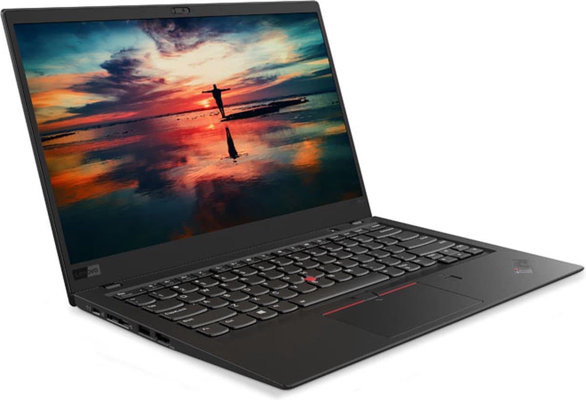 Lenovo ThinkPad X1 Carbon (6th Gen) Intel® Core™ i5 i5-8250U Laptop 35,6 cm (14") Full HD 8 GB LPDDR3-SDRAM 256 GB SSD Wi-Fi 5 (802.11ac) Windows 10 Pro Zwart — afbeelding 1