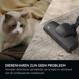 AEG AB61A4DB Animal 6000 - Stofzuiger met zak - Parketborstel - Dierenhaar - Turboborstel - Hepa filtratie - Vacuum cleaner - Alle vloertypen - 650 watt - Lang snoer 12m bereik - Blauw - Compact design - 3 extra accessoires — thumbnail 3