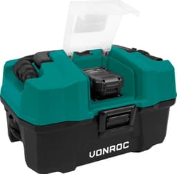 VONROC Compacte alleszuiger / stofzuiger - 20V - Incl. Diverse accessoires, 2.0Ah accu en snellader — thumbnail 2