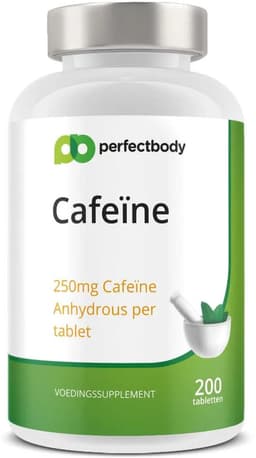 Cafeïne Tabletten - 200 Tabletten - PerfectBody.nl — thumbnail 5