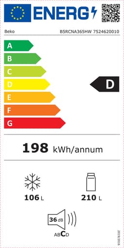 Beko B5RCNA365HW - NoFrost - Koel-vriescombinatie — thumbnail 2