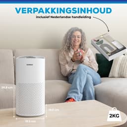 Sofresh luchtreiniger met app - 30 m² - Automatische stand + 6-in-1 filtersysteem - Luchtkwaliteitsindicator - Ionisator - UV - Luchtfilter - Air purifier met HEPA-filter — thumbnail 11