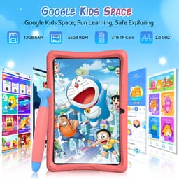 TABWEE K10 Tablet - 10.1 Inch FHD - 12GB RAM - 64GB ROM - SD 2TB - 5000 mAh - Android 15 - WiFi 6 - uitstekend cadeau voor kinderen - Roze — thumbnail 8