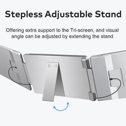 16" - Portable Monitor - Laptopscherm: 12-17.3" - Draagbare Monitoren - Beeldscherm - Inclusief Beschermhoes - 1920x1200P - 60 Hz - HDMI & USB-C - Grijs — thumbnail 4