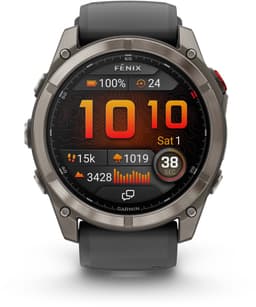 Garmin fenix 8 Pro - Smartwatch - 51 mm - AMOLED - Ingebouwde inReach® technologie - LTE connectiviteit - Tot 27 dagen batterijduur - Titanium — thumbnail 1