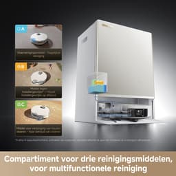 Dreame Matrix10 Ultra White – Robotstofzuiger én dweil met automatische dweilwissel – 30.000 Pa zuigkracht – 100°C zelfreinigend systeem – Voor tapijt, harde vloeren en drempels — thumbnail 7