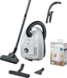 Bosch Serie 4 Stofzuiger Wit BGL38WH3H + Stofzuigerzakken PowerProtect Type G ALL BBZ41FGALL — thumbnail 1
