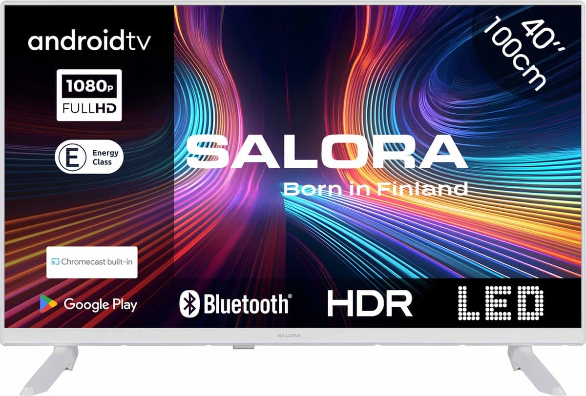 Salora 40FWA555 tv 101,6 cm (40") Full HD Smart TV Wifi Wit 250 cd/m² — afbeelding 1