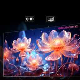 KTC H27E6 27 inch Gaming Monitor, 2560*1440 QHD Fast IPS-scherm, 320Hz verversingssnelheid, HDR 400, 1ms responstijd, FreeSync & G-Sync, 144% sRGB, VESA monteerbaar, 2*HDMI 2.1, 2*DP 1.4, 1*USB 2.0, 1*oortelefoon — thumbnail 15