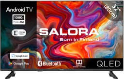 Salora QLED32TV - Smart TV - Smart tv 32 inch - Android TV - QLED TV - Full HD - 2025 — thumbnail 1