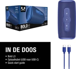 Fresh 'n Rebel Bold L3 - Waterdichte Bluetooth Speaker - Draadloos - 25 uur Speeltijd - True Blue — thumbnail 10