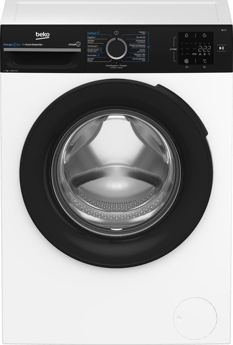 Beko b300 BM3WFU3741B wasmachine Voorlader 7 kg 1351 RPM Wit — afbeelding 1