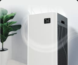 Zazitec AIR9 Luchtreiniger 96m² - CADR 800m³ p/u - HEPA-filter 99,97% Pollen, Virussen, Fijnstof, Bacteriën etc. - Air Purifier - WIT — thumbnail 2