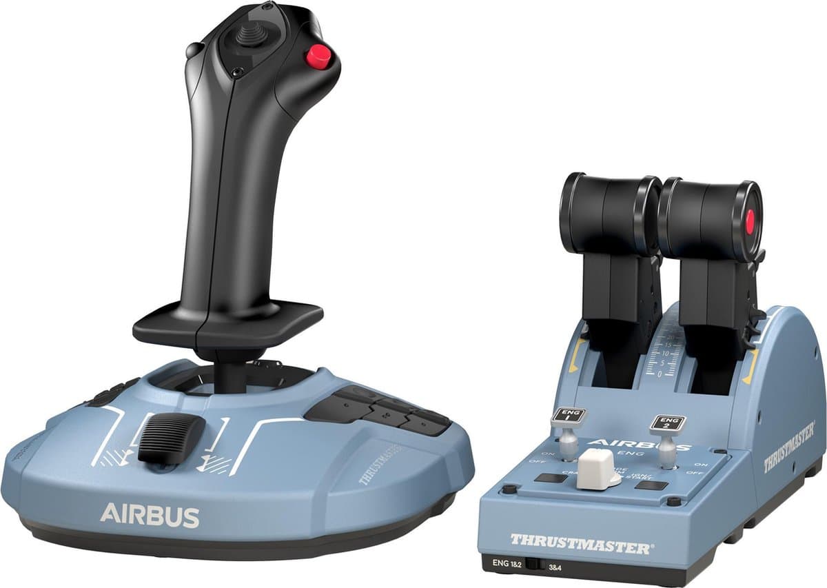 Thrustmaster TCA Officer Pack Airbus Edition - Flight Control Systeem - joytick en Throttle Quadrant - voor PC — afbeelding 1