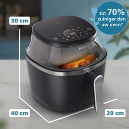 Philips 3000 Series Airfryer - NA321/00 - Kijkvenster - RapidAir Plus - 4.2L - Tot 4 Personen - Zwart — thumbnail 11