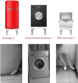 Wasmachine verhoger - Wasmachine verhoger - Wasmachine sokkel - Wasmachine verhoger met lade - Wasmachine opbouwmeubel - Wasmachine opbouwmeubel - Wasmachine Sokkel — thumbnail 5