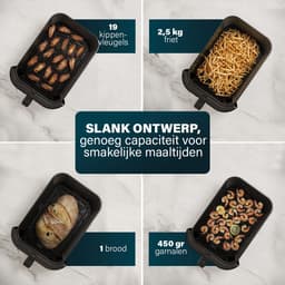 Princess 182476 8L SlimFry Airfryer - 8 L capaciteit - 2000 W - Touchscreen - 8 voorgeprogammeerde instellingen — thumbnail 7