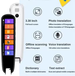 MD04 3.38" Touchscreen 134 Taal Penvertaler "Stem, Foto en Tekst vertaling" — thumbnail 4