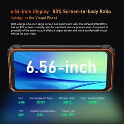 Blackview BV6200 Pro - Robuuste Smartphone - 18GB RAM - 128GB - 13000mAh - 6,56 inch - 4G Dual SIM - Android 14 - IP68 Waterdicht - NFC GPS - Zwart — thumbnail 14