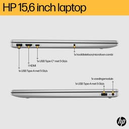 HP 15-fc0953nd AMD Ryzen™ 5 7520U Laptop 39,6 cm (15.6") Full HD 8 GB LPDDR5-SDRAM 512 GB SSD Wi-Fi 6 (802.11ax) Windows 11 Home Grijs — thumbnail 9