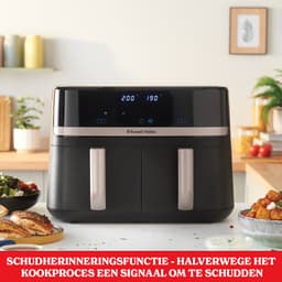 Russell Hobbs Satisfry Dual Basket 9L Airfryer - Heteluchtfriteuse - 27680-56 — thumbnail 11