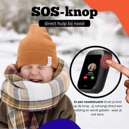 Maxikids Smartwatch Kinderen - GPS Horloge Kind Met Simkaart - GPS Tracker Kind - Kinder Smartwatch - Smartwatch Android - 4G - Stappenteller - Videobellen - HD Camera - SOS-Knop - Whatsapp en SMS - Elke Polsmaat - Gratis weekplanner - Gratis eBook — thumbnail 11