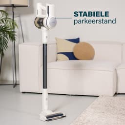 Princess Silent Storm Draadloze steelstofzuiger 339380 - 30 min gebruikstijd - Zuigkracht 11000 PA - Handige parkeerfunctie - Wit - Krachtige motor - 3 snelheden - Extra Hepafilter — thumbnail 5