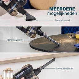 Princess Dynamic Storm Draadloze steelstofzuiger 339390 - 30 min gebruikstijd - Zuigkracht 22000 PA - Parkeerfunctie - Zeer krachtige BLDC motor - 3 snelheden - Zwart - Met extra HEPA-filter — thumbnail 2