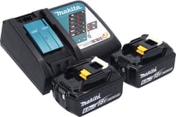 Makita DVC 750 LRG accustofzuiger LXT 18 V 67 mbar 7,5 l borstelloos + 2x accu 6,0 Ah + oplader — thumbnail 5