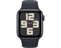 Apple Watch SE 2023 - 40mm - Sportbandje Zwart - M/L