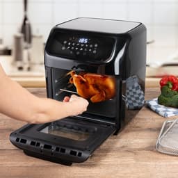Royalty Line® AFO12601 Airfryer Oven - Airfryer XXL - 12 Liter Heteluchtoven met 12 Programma's - Touch Display Heteluchfriteuse - 1800W - Zwart / RVS — thumbnail 18