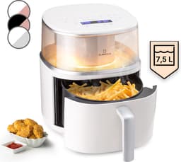 Klarstein Heteluchtfriteuse, XL Airfryer om te Frituren, Friteuse met Stoomfunctie, Temperatuurkeuze en 16 Programma’s, Airfryer voor Heteluchtfrituren, Heteluchtfriteuse zonder Olie 1500 W, 7,5 Liter — thumbnail 6
