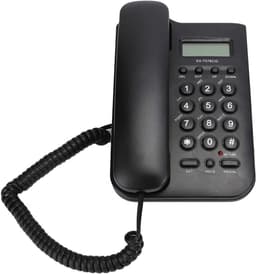 Vaste Telefoon - Bedrade Telefoon - Thuisgebruik - Nummerherkenning - 19.5x12.8x4.5cm - Zwart — thumbnail 6
