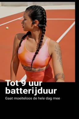 Sanag Open-Ear headphone - Sport Koptelefoon - IPX7 Waterdicht - Air Conduction 2.0 - 9 uur Batterij - Bluetooth 5.3 - Magnetisch Opladen - Titanium Frame - Zwart — thumbnail 9