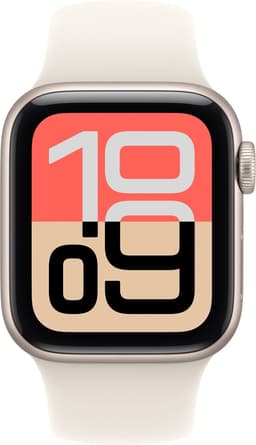 Apple Watch SE 3 - Wifi - 40mm - Starlight Aluminium Case with Starlight Sport Band - M/L — thumbnail 3