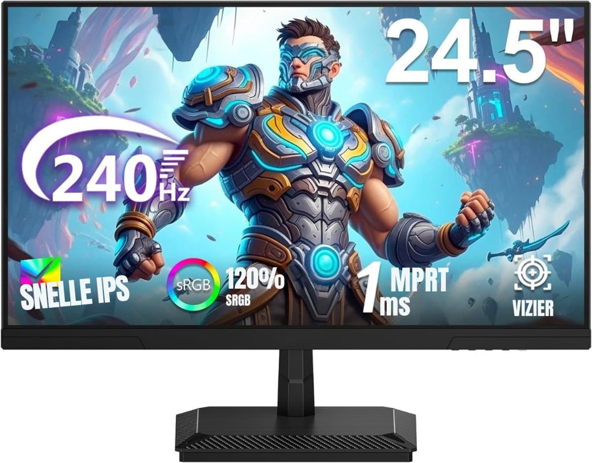 Zyrex® Gaming Monitor 240hz - Gaming Monitor -Zwart - ‎‎19cm x 55cm x 42cm — afbeelding 1