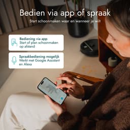 Bloomfold Sweep Robotstofzuiger met Dweilfunctie – Slimme Robot Stofzuiger, 3500Pa, 130 min, App & Google Home - Ultra-dun (7,3 cm) - Geschikt voor Huisdierhaar — thumbnail 9