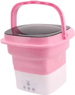 Opvouwbare Mini-wasmachine voor Thuisgebruik - Draagbaar met Afvoerwater (EU-stekker) — thumbnail 1