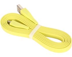 Oplaadkabel USB A naar Micro USB voor UE Wonderboom, Megaboom en Mega Boom - 3,9 ft Fluorescent Geel, Geschikt voor Draadloze Speakers en Accessoires