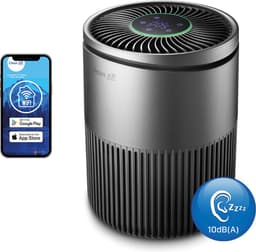 Clean Air Optima® CA-503T Compact Smart - Intelligente HEPA UV-C Ionisator Luchtreiniger - 360° Airflow - Ultrastil met sleepmode! <10dB(A)! — thumbnail 14