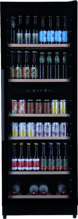 Bierkoelkast Brugge - vol glazen deur - 320 flessen - Koelkast horeca - Bier koelkast voor Thuis - Flessenkoelkast- Drank koelkast - Bierkast — thumbnail 1