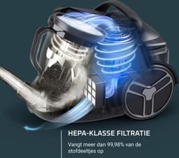 Rowenta Silence Force Effitech RO7935 - Stofzuiger - Zonder Zak - Stil - Geschikt voor Allergieën - Krachtige Zuigkracht — thumbnail 6