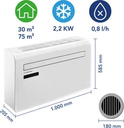 TROTEC Smarte monoblock airco voor muurbevestiging  - zonder buitenunit PAC-W 2200 S — thumbnail 14