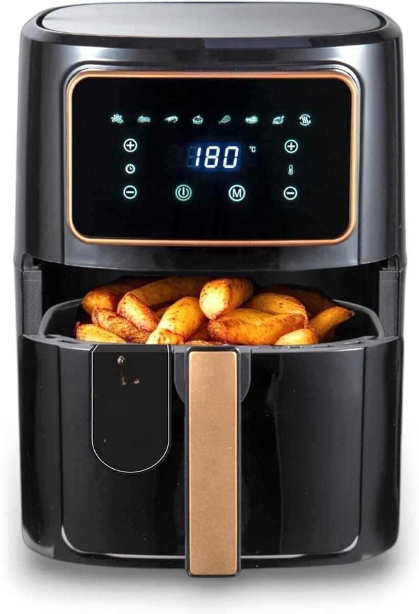 SAVI® Airfryer XXL - Mini-oven - Heteluchtfriteuse - Zwart - 36cm x 40cm x 36cm — afbeelding 1