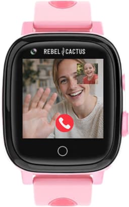 Rebel Cactus GO (Roze) - GPS Kindersmartwatch - Whatsapp - (video) bellen - SOS/Geofence - Werkt wereldwijd - Gratis OuderApp - Batterij: 32uur — thumbnail 14