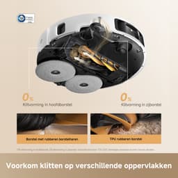 Dreame Robotstofzuiger L50s Pro Ultra - Robotstofzuiger met dweilfunctie - Automatisch Leegstation - 30.000 Pa zuigkracht - Geschikt voor huisdierharen - DryBoard - Wit — thumbnail 12